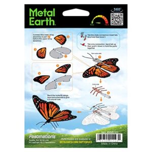 Metal Earth Fascinations Monarch Butterfly 3D Metal Model Kit