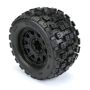 Pro-line Racing 1/8 Badlands MX38 F/R 3.8" MT Tires Mounted 17mm Blk Raid 2 PRO1012710