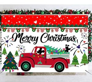 merry christmas backdrop merry little christmas tree and red truck for peppermint christmas decorations christmas backdrops for photography xmas holiday