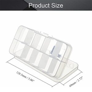 Utoolmart 10 Grid Plastic Transparent DIY Parts Storage Box, Removable Partition, Jewelry Storage Box, Screws, Handicrafts, Parts Storage Box