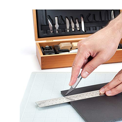 15 Packs Hobby Knife Precision Knife Set, Stainless Steel Precision Cutter Refill Craft Knife for Phone Repair, Art, Hobby, Scrapbooking, Stencil (Silver)