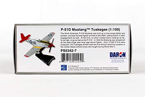 Daron Worldwide Trading P-51 Mustang Tuskegee 1:100 Vehicle