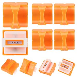 6 pieces paper cutter replacement blades paper trimmer blades refill craft paper cutting replacement blades for a4 paper cutter (orange)