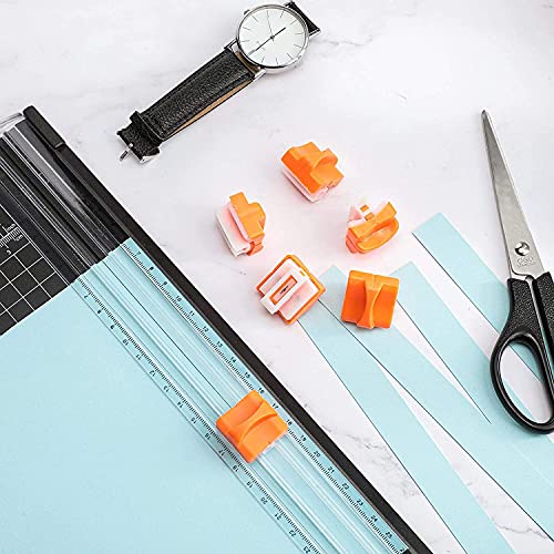 6 Pieces Paper Cutter Replacement Blades Paper Trimmer Blades Refill Craft Paper Cutting Replacement Blades for A4 Paper Cutter (Orange)