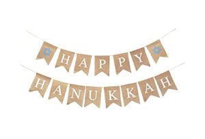 mandala crafts happy hanukkah banner for hanukkah decorations outdoor indoor hanukkah decor – chanukah banner for chanukah decoration