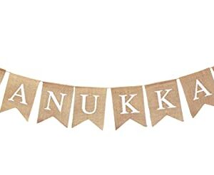 Mandala Crafts Happy Hanukkah Banner for Hanukkah Decorations Outdoor Indoor Hanukkah Decor – Chanukah Banner for Chanukah Decoration