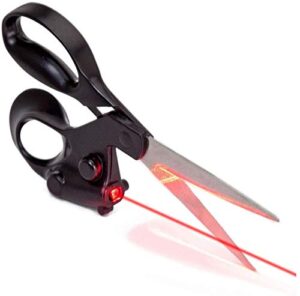 eatbuy guided scissors – pro sewing laser guided scissors fabric scissors, cut straight fast fabrics paper crafts art, for fabrics, paper, crafts cutting