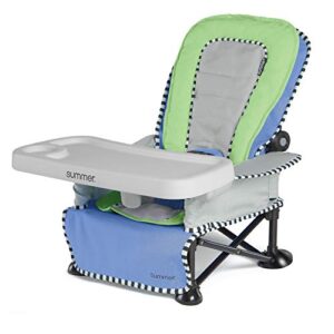 summer-pop ‘n sit se recline lounger, sweet life edition, blue raspberry color – baby lounger for indoor/outdoor use, grows with baby and can be a floor and booster seat– fast, easy and compact fold