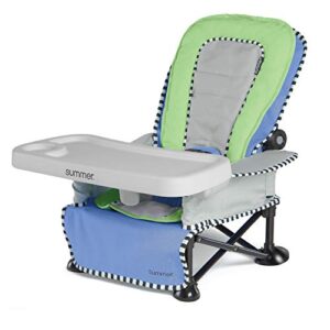 Summer-Pop ‘n Sit SE Recline Lounger, Sweet Life Edition, Blue Raspberry Color – Baby Lounger for Indoor/Outdoor Use, Grows with Baby and Can be a Floor and Booster Seat– Fast, Easy and Compact Fold