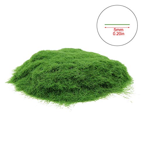 CFA6 4 x 35g Mixed 5mm Static Grass Terrain Powder Green Fake Grass Fairy Garden Miniatures Landscape Artificial Sand Table Model Railway Layout