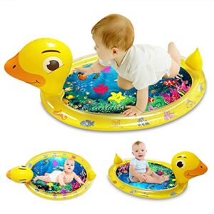 ibestby inflatable tummy time water mat fun inflatable water mat for newborn boys and girls,activity center your baby’s stimulation growth