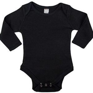 Earth Elements Baby Long Sleeve Bodysuit 12-18 Months Black