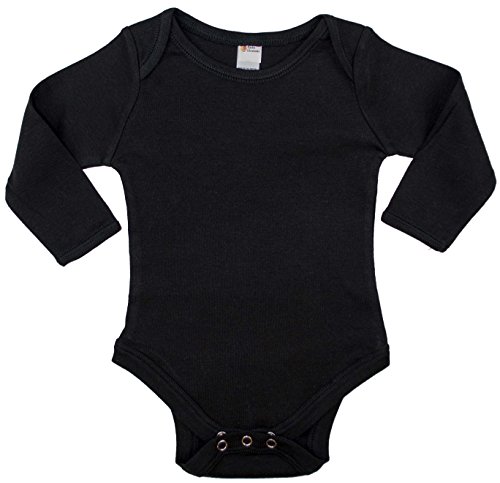 Earth Elements Baby Long Sleeve Bodysuit 12-18 Months Black