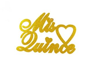 glitter “mis quince anos” foam-wall hanging-party decorations (gold, xl)
