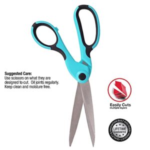 SINGER Professional Series Bent Scissors, 9 1/2", Teal