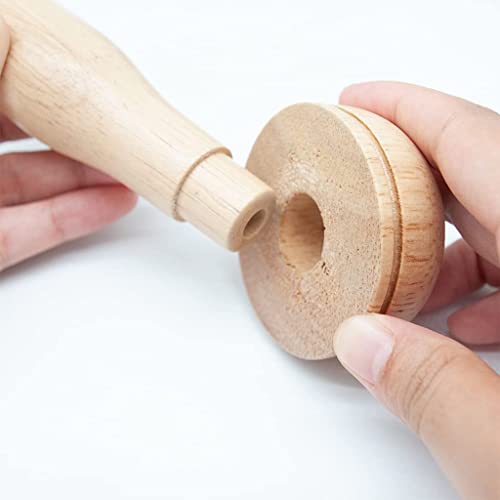 Wooden Darning Mushroom Household Needles Storage Container Portable Sewing Accessories, Darning Egg for Adults & Kids DIY, Handicraft Class, Travel, Home Darner