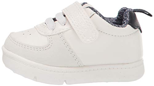 Carter's baby boys Kyle Fashion Sneaker First Walker Shoe, White, 2.5 Infant US