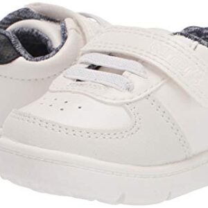 Carter's baby boys Kyle Fashion Sneaker First Walker Shoe, White, 2.5 Infant US