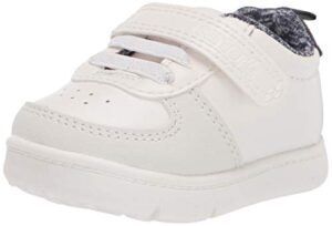 carter’s baby boys kyle fashion sneaker first walker shoe, white, 2.5 infant us