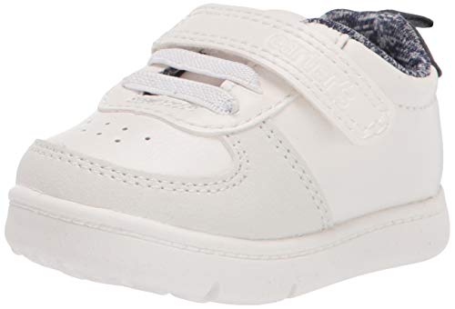 Carter's baby boys Kyle Fashion Sneaker First Walker Shoe, White, 2.5 Infant US