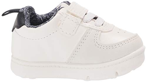 Carter's baby boys Kyle Fashion Sneaker First Walker Shoe, White, 2.5 Infant US