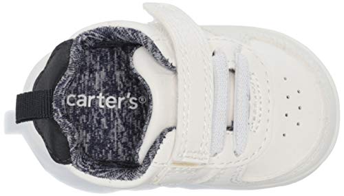 Carter's baby boys Kyle Fashion Sneaker First Walker Shoe, White, 2.5 Infant US