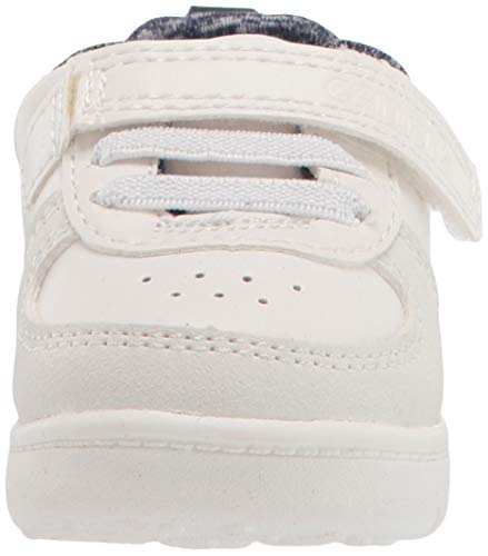 Carter's baby boys Kyle Fashion Sneaker First Walker Shoe, White, 2.5 Infant US