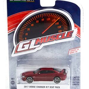 2017 Charger R/T Scat Pack Octane Red Metallic Greenlight Muscle Series 26 1/64 Diecast Model Car by Greenlight 13310 E