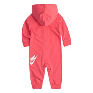 Nike Baby Hooded Coverall, Pink Nebula, 9 Months