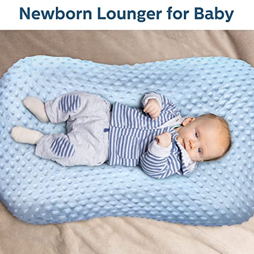 4 Pcs Baby Lounger Cover Removable Slipcover for Newborn Lounger Soft Minky Dot Baby Lounger Cover Babynest Cover for Boys and Girls, 29 x 17 x 4 Inch