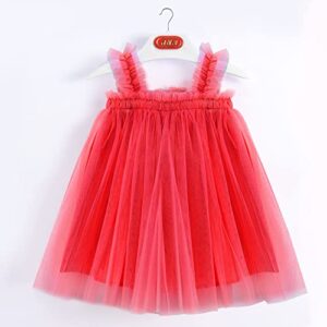 Baby Girl Red Dress, Age 6-9 Months, Tutu Dresses, Baby Girl Photoshoot Outfits