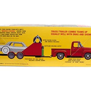 AMT 1953 Ford Pickup Modified Stocker Hauler Gulf 1:25 Scale Model Kit