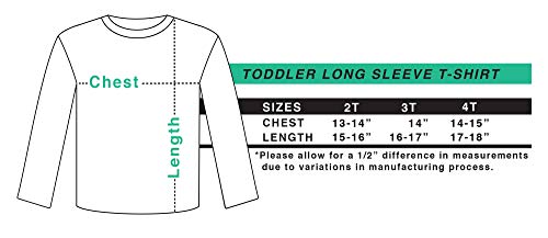 inktastic Valentine's Day Heart Toddler Long Sleeve T-Shirt 4T Light Blue F545