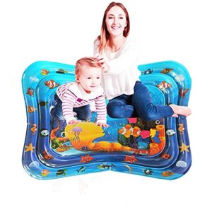 QINGBAO Baby Tummy Time Water Play Mat (Large Size 39.7x31.5)-3 6-9 Years Old Boys and Girls Sensory Development Toys (39.7"x31.5")