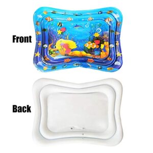 QINGBAO Baby Tummy Time Water Play Mat (Large Size 39.7x31.5)-3 6-9 Years Old Boys and Girls Sensory Development Toys (39.7"x31.5")