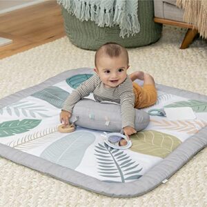 Ingenuity Sprout Spot Baby Milestone Tummy Time Activity Mat and Play Gym Unisex Ages 0+ Months 40 x 40 Inches