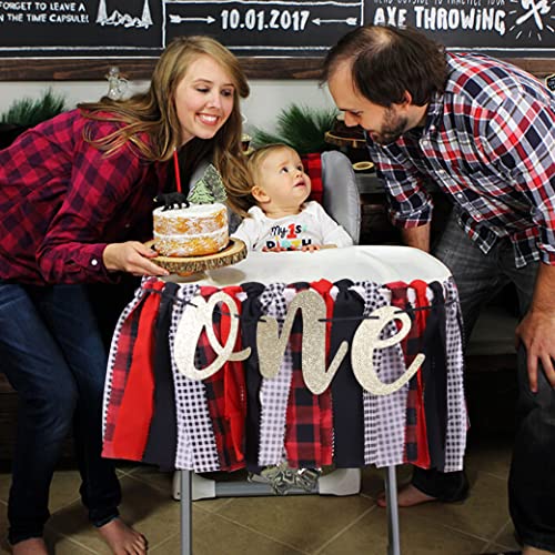 Lumberjack High Chair Banner 1st Birthday Boy - Lumberjack 1st/first Birthday Decorations,lumberjack 1st/first High Chair Banner,woodland Bear Banner,1st Birthday Lumberjack Bnner