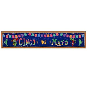 Large Cinco De Mayo Banner for Fence Mexico Cinco De Mayo Party Decoration Backdrop Mexican Fiesta Party Decor Supplies Favors