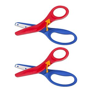 fiskars 194900-1001 pre-school training scissors, assorted colors(2pack)