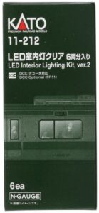 kato usa, inc. n passenger car light kit, white led (6), kat11212