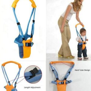 Toddler Baby Walking Harness Assistant Belt Kids Handheld Learning Walk Helper Support Trainer Tool (Baby Walking Harness - Blue Orange, 6-14 Months)