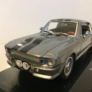 GreenLight Collectibles Gone in Sixty Seconds 1967 Ford Mustang Eleanor 1/43 Scale Diecast Model Car Gray