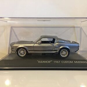 GreenLight Collectibles Gone in Sixty Seconds 1967 Ford Mustang Eleanor 1/43 Scale Diecast Model Car Gray