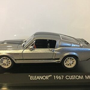 GreenLight Collectibles Gone in Sixty Seconds 1967 Ford Mustang Eleanor 1/43 Scale Diecast Model Car Gray