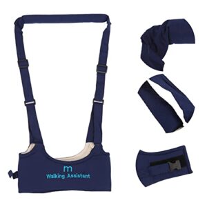 Baby Walking Harness, Adjustable Comfortable Breathable Anti Lost Baby Girl Walker for Infant Child Activity(Navy Blue)