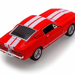 1967 Shelby GT500, Red - Kinsmart 5372D - 1/38 Scale Diecast Model Toy Car, but NO Box