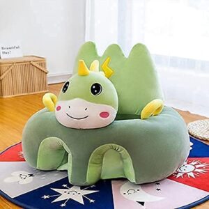 jiaoao 1 pcs cute baby sofa cover,sofa chair baby,baby support sofa chair baby learning seat plush shell chairs for babies.(no filling)