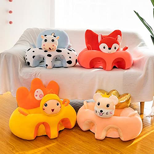 JIAOAO 1 Pcs Cute Baby Sofa Cover,Sofa Chair Baby,Baby Support Sofa Chair Baby Learning Seat Plush Shell Chairs for Babies.(No Filling)