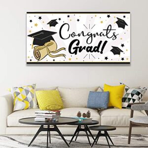 JOYIN 2023 Graduation Party Supplies Congrats Grad 36"x 70" Banners, 54"x72" Tablecloth for Graduation Party Supply Decoration Schools or Grades Party Supplies