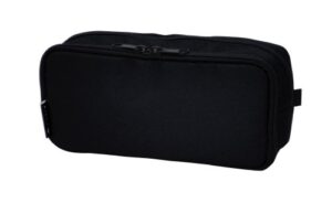 m-plan 106163-15 cubic pen case, round zip box, black